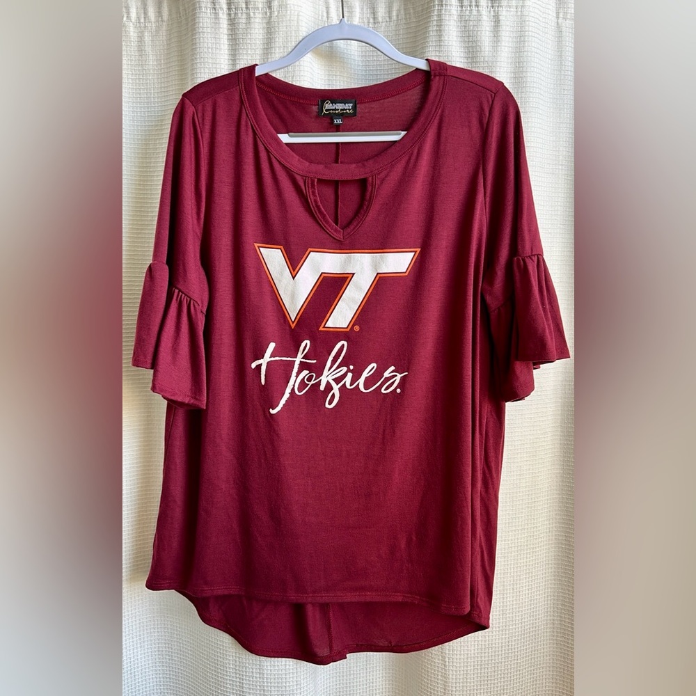 Gameday Conture Va Tech VT Hokies Ladies XXL Tunic with 3/4 sleeves